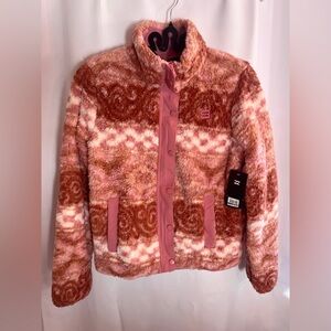 Billabong Pink and Brown Teddy Jacket